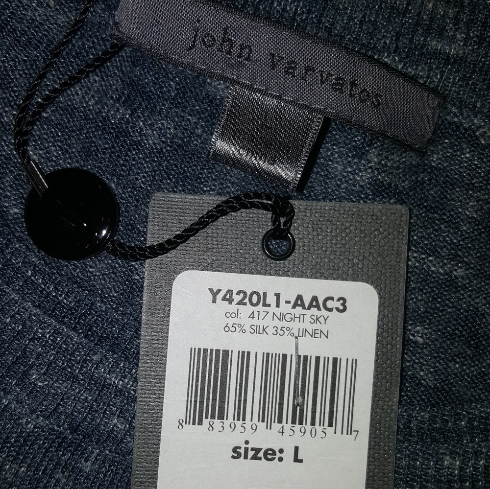 John Varvatos Silk/Linen Sweater